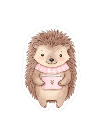 Cute Hedgehog Kiss-Cut Stickers